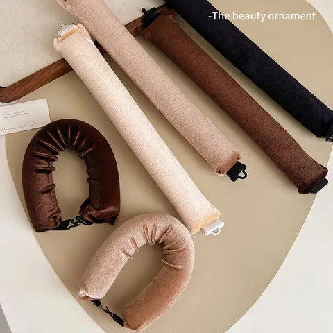 Heatless Hair Curlers Sponge Hair Rollers Soft Fabric Sleep Wave Formers Lazy Hair Styling Tools No Heat Curls Women