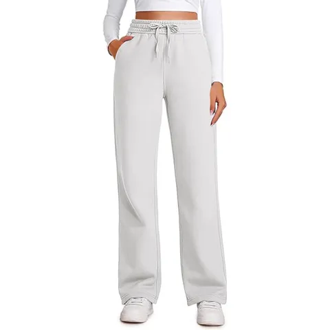 Women's Casual High Waist Drawstring Wide Leg Sweatpants Loose Comfortable Long Pants