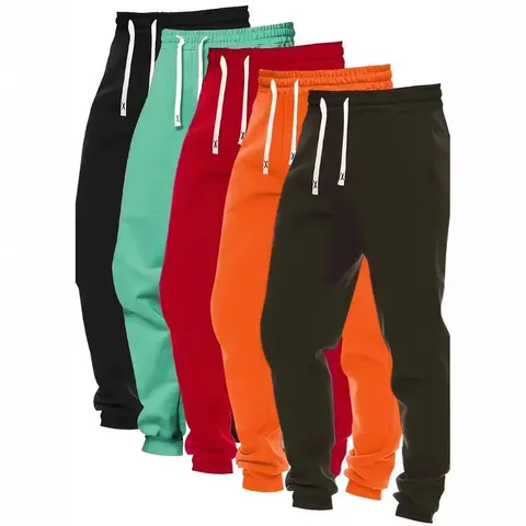 Women Casual Sweatpants Solid Color Drawstring Cuffed Pants Polyester Blend Comfortable Daily Leisure Long Pants
