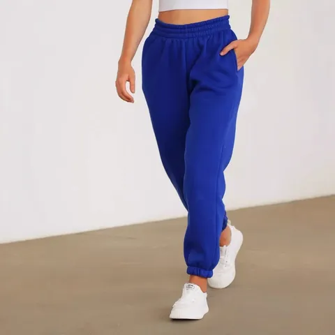 Women's Fleece Lined Thermal Sweatpants Casual Loose High Waist Cuffed Jogger Pants Winter Warm Athletic Pants