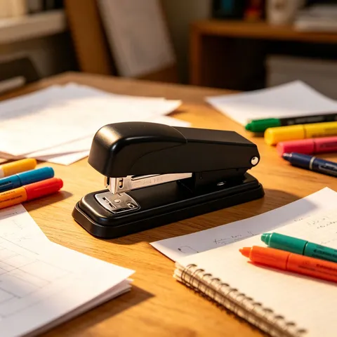 Labor-saving Stapler Set Black Professional Desktop Stapler With Staple Remover And Staples For Office School Home Binding Supplies