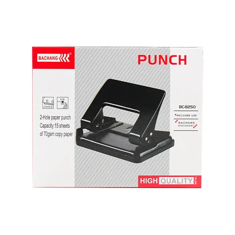 Professional Double Hole Paper Punch Effortless Desktop Puncher 15 Sheet Capacity 6mm Diameter Metal Body For Office School Filing
