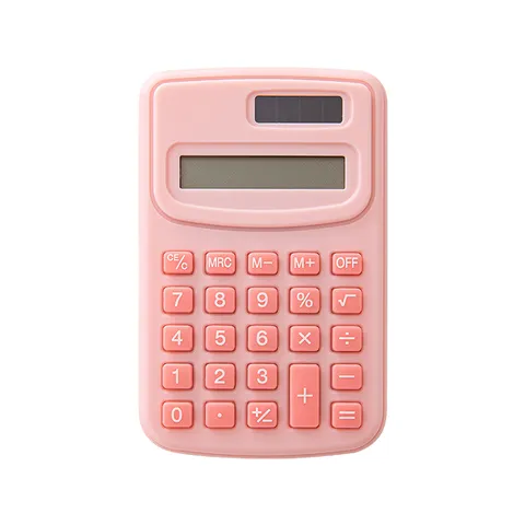 Tragbarer Mini Solarrechner 8-Stelliges LCD-Display Macaron Farbe Studenten Büro Schreibwaren Kleiner Rechner