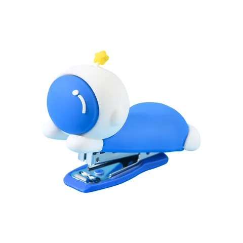 Niedliche Cartoon Astronaut Mini Heftgerät Tragbare Mühelose Papierhefter Desktop Schreibwaren Für Schule Büro Studenten Universal