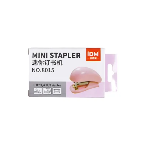 Mini Tragbares Heftgerät Ergonomische Handheftmaschine Macaron Farben Kleiner Tacker Für Schüler Schule Büro Schreibwarenbedarf