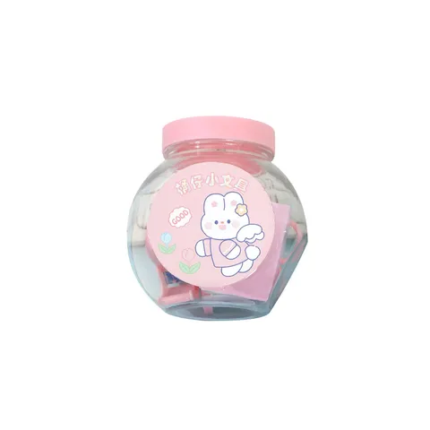 Cute Cartoon Mini Stationery Set For Students Portable Desktop Stapler Scissors Tape Puncher Combination With Storage Bucket Kids Gift Office School Supplies