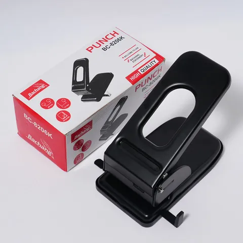 BC-8206K Heavy Duty Double Hole Puncher Manual Binding Tool For Office School Professional Document Large Capacity Punch Machine