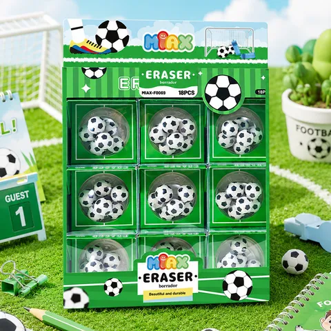 Wereldkampioenschap Thema Voetbalvorm Gommen Creatieve Voetbal Rubber Kantoorartikelen Gom Voor School Student Cadeau Bureau Decoratie