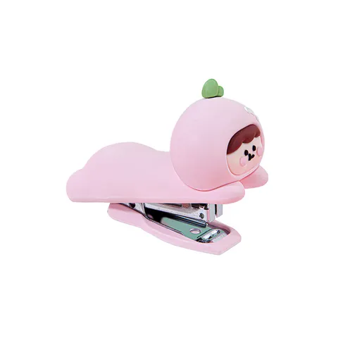 Mini Pinzatrice Portatile a Forma di Pesca Cartone Animato Struttura in Gomma Morbida Strumento per Rilegatura per Scuola Ufficio
