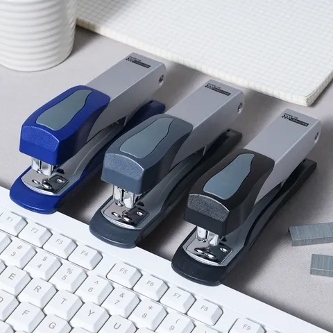 Standard Desktop Stapler Metal Plastic Labor-Saving Manual Binder For Office School Student Stationery Binding Machine