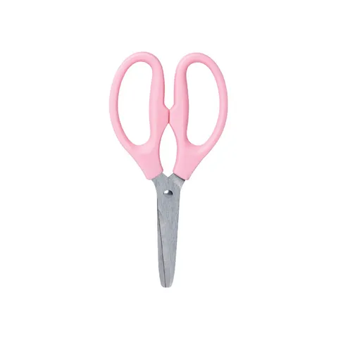 Stainless Steel Office Scissors Round Head Safety Craft Scissors Comfort Grip Handle School Stationery Utility Cutting Scissors For Student DIY Art Handmade Supplies