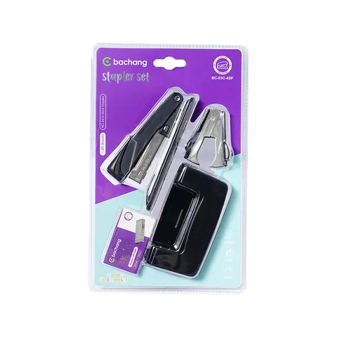 Desktop Office Stationery Kit With Stapler Hole Puncher Staple Remover And Staples For Student Work Professional Binding Tools