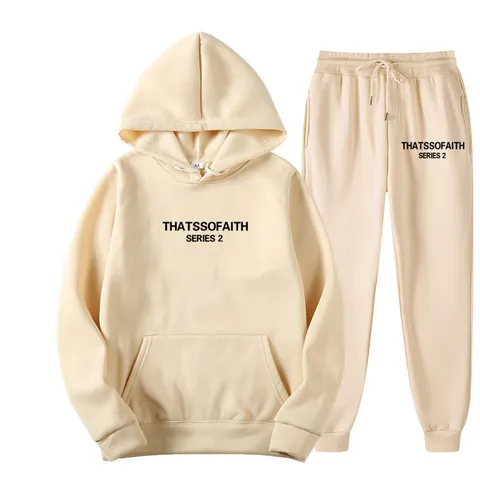 Damen Fleecegefütterter Kapuzenpullover Und Jogginghose Oberteil Und Unterteil Set Lässiger Langarm Pullover Trainingsanzug