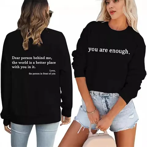 Άνδρες Gυναίκες Unisex Φούτερ με Κυκλικό Λαιμό και Επένδυση Fleece Μακρυμάνικο Pullover Casual Κορυφή Εκτύπωση Γραμμάτων Χειμερινά Ρούχα