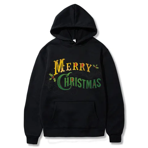 Sweat à Capuche Unisexe Imprimé Graphique Noël Sweat décontracté en Polyester Avec Poche Kangourou Top à Manches Longues Vêtements de Fête
