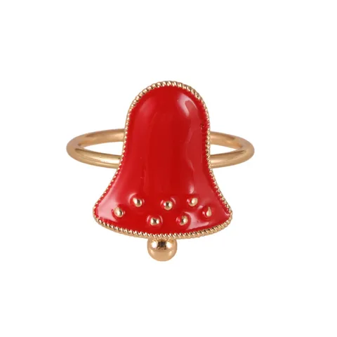 Christmas Napkin Rings Zinc Alloy Enamel Santa Claus Reindeer Bell Stocking Napkin Holder Festive Table Decor Accessories