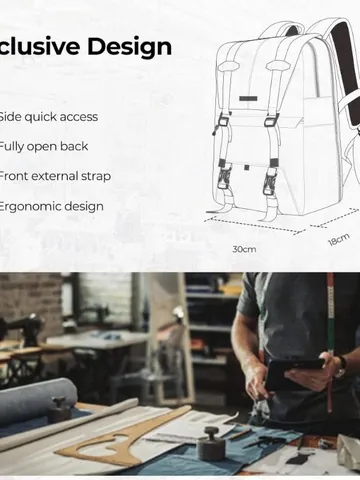 Professional Waterproof Canvas Camera Backpack Large Capacity Travel Photography Daypack For Laptop