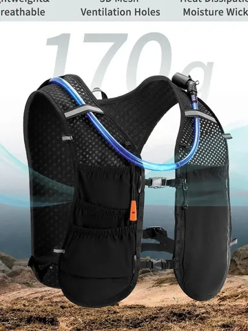 Outdoor Sports Hydration Backpack Lightweight Quick Drying Marathon Hiking Cycling Running Water Bag Backpack