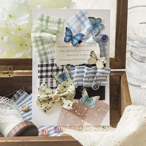 Set di Carta Materiale per Scrapbooking Vintage Carta Decorativa per Journaling Retro Forniture di Tessuto Artigianale Per Arte DIY