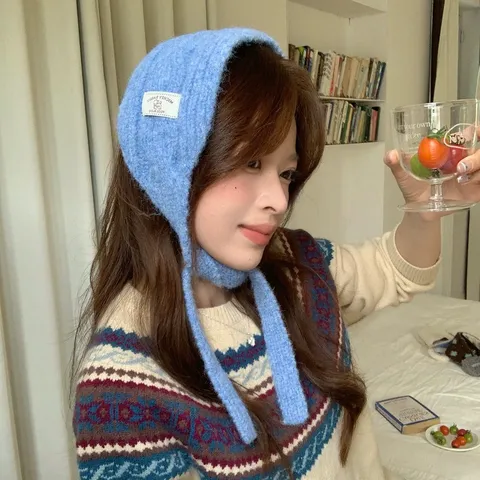 Koreanischer Stil Zopfmuster Ohrwärmer Stirnband Winter Warm Thermische Ohrenschützer Outdoor Mode Haaraccessoire Für Damen