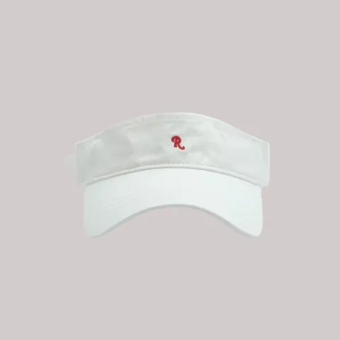 Women's Korean Style Letter R Embroidered Visor Hat Adjustable Cotton Sun Protection Empty Top Summer Beach Cap