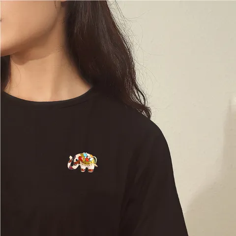 Vintage Geëmailleerde Olifant Broche Met Strass Kristal Dier Reversspeld Mode Badge Sieraden Accessoires Voor Vrouwen