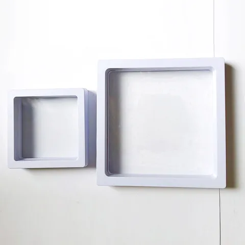 Transparent PE Film Jewelry Display Box Floating Storage Box Square Plastic Brooch Bracelet Holder Showcase Stand