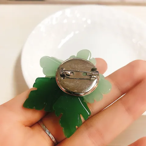 Vintage Chinese Style Faux Glass Flower Brooch For Women Elegant Freshwater Pearl Rhinestone Pin Accessory For Cheongsam Hanfu