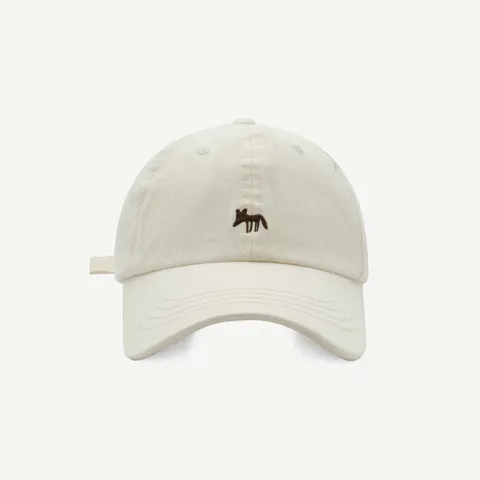 Süße Cartoon Fuchs Stickerei Baumwolle Baseballkappe Süße Gebogene Krempe Sonnenschutz Verstellbarer Mode Hut Für Herren Damen Outdoor Casual Streetwear Zubehör
