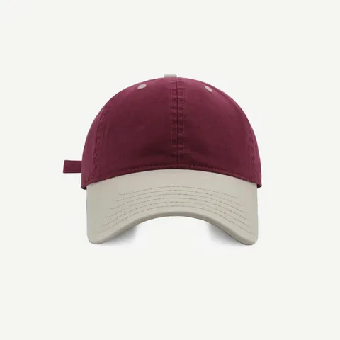 Unisex Farbblock Baseballkappe Lässiger Baumwoll Sonnenschutz Hut Verstellbarer Outdoor Schirmmütze Für Herren Und Damen