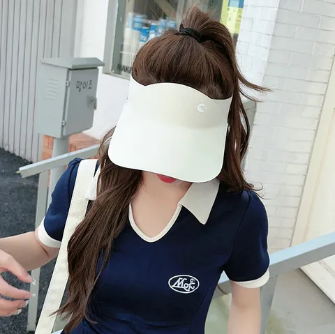 Nahtloser Sonnenvisor Hut Nylon Oben Offen Kappe Breite Krempe Sonnenschutz Hut Für Herren Damen Outdoor Sport Lässig Sommerhut