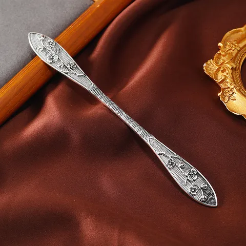 Vintage Chinese Style Plum Blossom Hair Stick For Women Antique Silver Metal Hair Pin For Hanfu Cheongsam Hair Accessories
