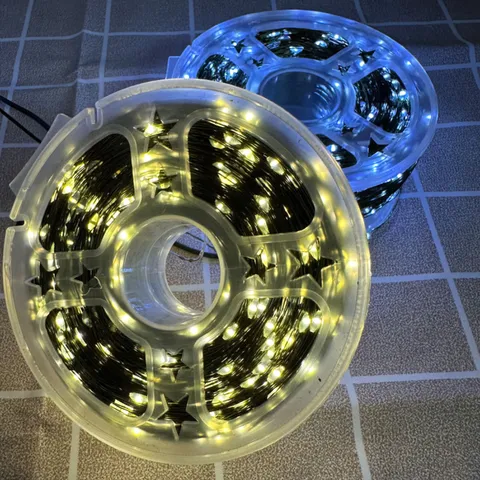 Remote Control LED Christmas Tree String Lights Copper Wire Starry Fairy Lights for Holiday Party Garden Home Indoor Decor