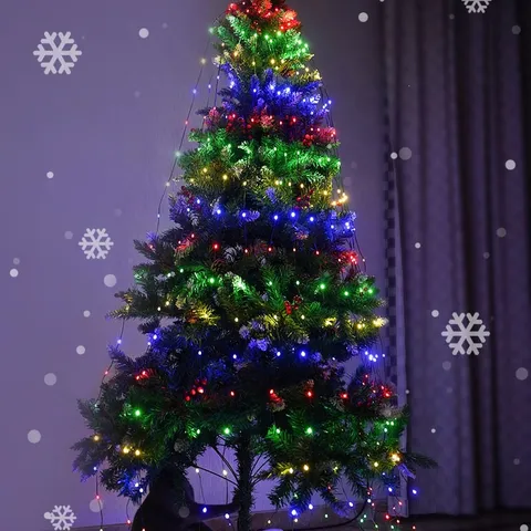 Christmas Tree Star String Lights Green Wire LED Fairy Lights USB Plug Holiday Home Party Decorative Lighting