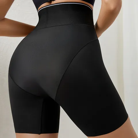 Women's High Waist Seamless Shapewear Shorts Tummy Control Butt Lifter Body Shaper Nylon Breathable Slimming Panty Underwear