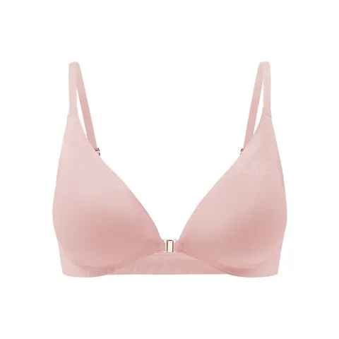 Women's Seamless Front Closure Bra Sexy Wireless Push Up Bralette Comfortable Breathable Adjustable Thin Cup Underwear