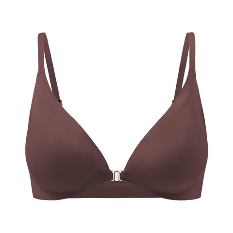 Women's Seamless Front Buckle Bra Wireless Push Up Bralette Comfortable Daily Underwear Soft Nylon Bra