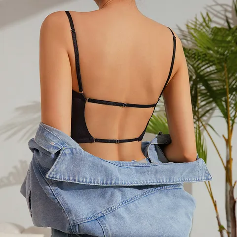 Women's Sexy Seamless Tube Top Camisole Breathable Backless Wireless Bralette