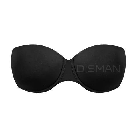 Women Sexy Strapless Bandeau Tube Top Seamless Gathered Backless Evening Party Solid Color Underwear