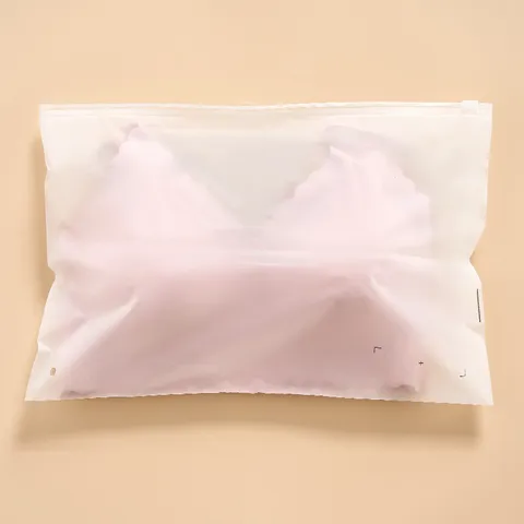 Frosted Plastic Packaging Bags Clear Self Sealing Storage Bags For Underwear Panties Bra Travel Organizer Pouch