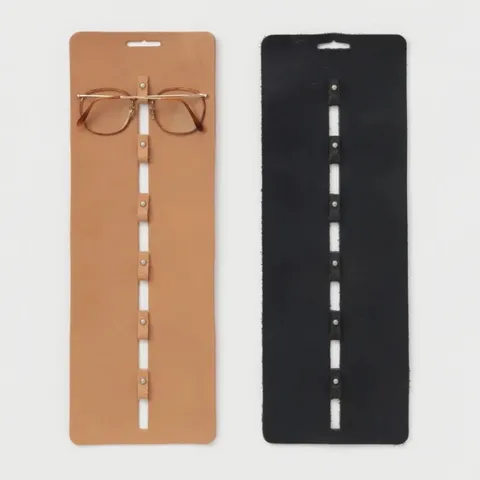 PU Leather Sunglasses Organizer Bag Wall Mounted Hanging Eyewear Storage Display Holder Slots For Home Wardrobe Decor