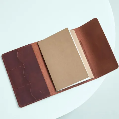 Vintage A5 PU Leder Notizbuchhülle Crazy Horse Stil Nachfüllbar Journal Organizer Portfolio Für Büro Schule Schreibwaren