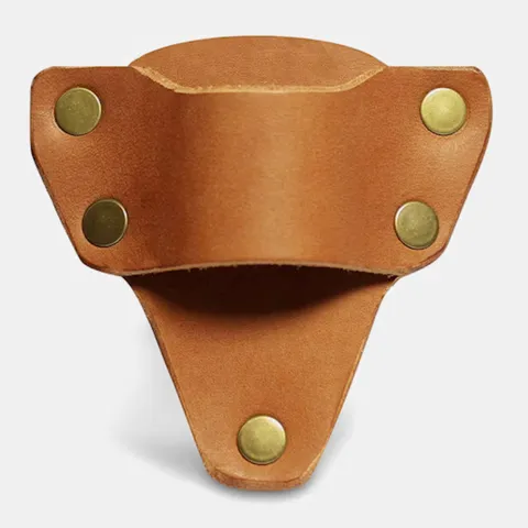Funda Táctica para Linterna de Cuero PU Soporte Portátil EDC para Cinturón Bolsa de Cintura para Senderismo al Aire Libre