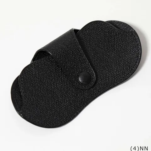 Fashion PU Leather Hanging Neck Sunglasses Case Portable Foldable Glasses Pouch Protective Eyewear Storage Bag For Travel