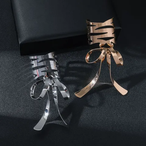 Fermaglio per Capelli con Fiocco in Metallo per Donna Anello per Capelli con Fiocco in Lega Accessori per Capelli Elegante