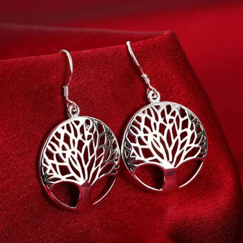 Dames Mode Levensboom Legering Sieradenset Ketting Oorbellen Zilver Verguld Elegante Feest Dagelijkse Sieraden