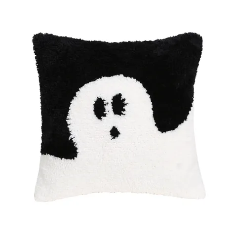 Halloween Carino Fantasma Federa Tufted Americana Divertente Festiva Fodera per Cuscino Decorativa Quadrata Poliestere