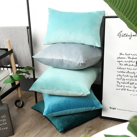 Solid Color Velvet Pillow Cover Modern Minimalist Soft Cushion Cover For Living Room Sofa Home Decor Throw Pillow Case