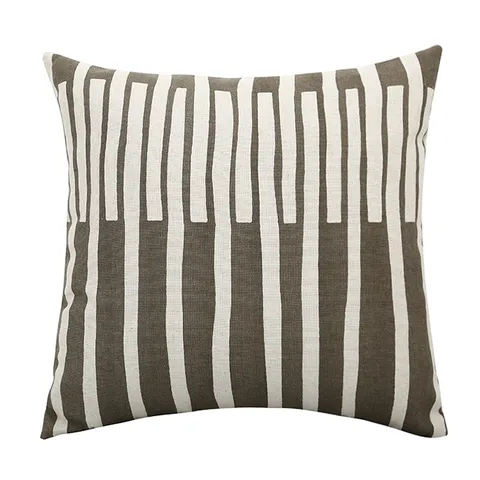 Modern Minimalist Striped Tassel Cushion Cover Cotton Linen Printed Sofa Pillow Case
