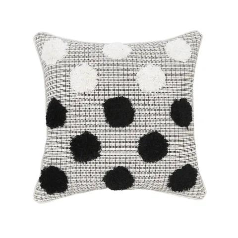 Nordic Tufted Throw Pillow Cover Geometric Polka Dot Cushion Case Soft Cotton Blend Decorative Pillowcase For Sofa Living Room